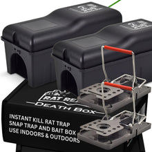 Load image into Gallery viewer, Rat Reaper Death Box - Instant Kill Rat Trap | Humane Rat Traps for Indoors Home, Loft, Kitchen