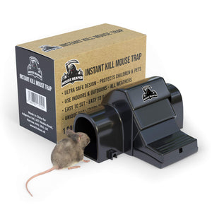 Mouse Reaper - Mouse Traps for Indoors that Kill Instantly - Powerful Instant Kill Snap Trap for Mice - Child and Pet Safe Covered Trap (1 Pack)
