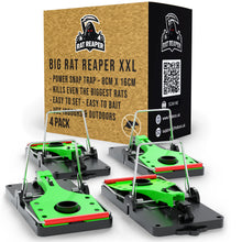 Load image into Gallery viewer, Rat Reaper XXL - Rat Trap For Extra Large Oversized Rats - Professional Heavy Duty Instant Kill Rodent Snap Trap - Extra Wide 8CM Snap - Use Indoors &amp; Outdoors - Easy to Bait &amp; Set - 1 Pack