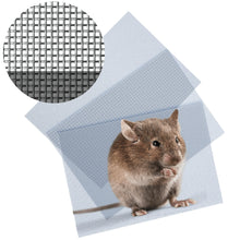 Load image into Gallery viewer, Rodent Mesh Sheet A4 Size (300mm x 210mm) Stainless Steel Wire Metal Mesh Sheets - (1mm x 1mm) Block Holes Stop Insects, Mice, Rats - Use To Cover Air Bricks &amp; Air Vents - 3 Pack