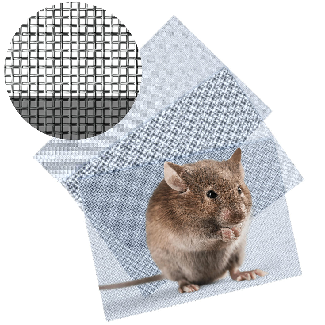 Rodent Mesh Sheet A4 Size (300mm x 210mm) Stainless Steel Wire Metal Mesh Sheets - (1mm x 1mm) Block Holes Stop Insects, Mice, Rats - Use To Cover Air Bricks & Air Vents - 3 Pack