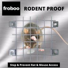 Load image into Gallery viewer, Rat Mesh - Rodent Proofing Wire Metal Mesh Roll 6M x 300mm With Wall Fixings to Block Rats, Mice &amp; Squirrels | Use to Cover Vents Air bricks - Fill Gaps &amp; Holes - Protect Chicken Coops &amp; Shed Bases UK